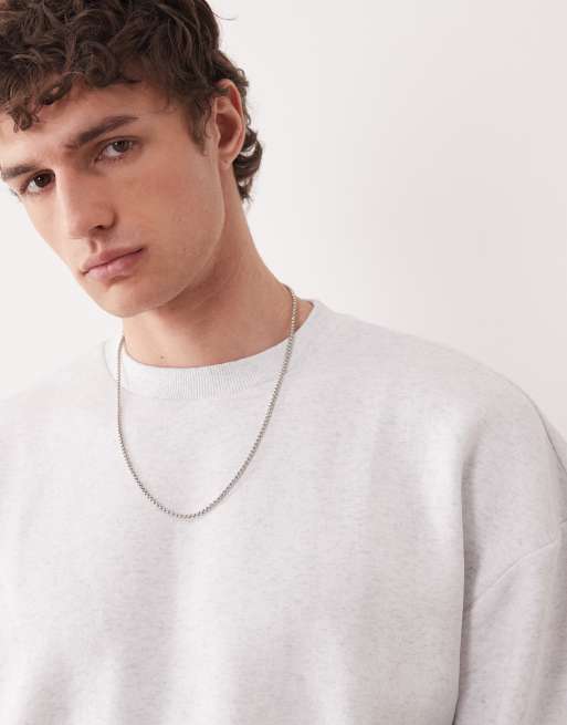 ONLY & SONS oversized sweatshirt in super light gray - part of a set, 3 of 5