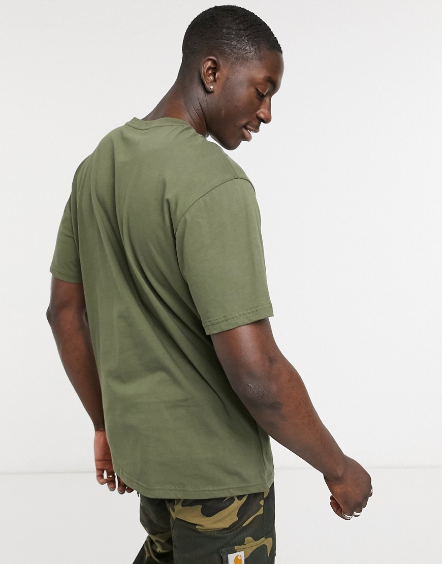 Only & Sons oversized T-shirt in khaki-Green