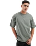 [ONLY & SONS] Only & Sons oversized t-shirt in sage grey M Castor Grey