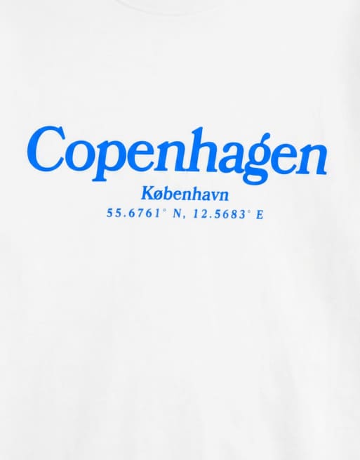 Only & Sons - Oversized T-shirt met Copenhagen-print op de achterkant in wit, 9 van 9