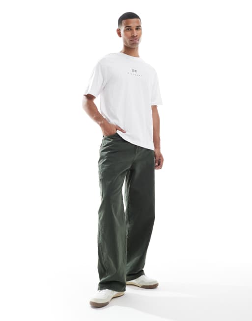 ONLY & SONS - Oversized T-shirt met Hirosaki-print op de achterkant in wit, 2 van 4
