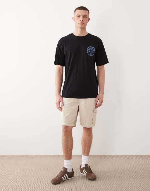 ONLY & SONS - Oversized T-shirt met Okinawa-drakenprint op de achterkant in zwart, 3 van 5