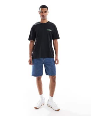 Only & Sons Oversized T-shirt With Brewery Back Print In Black