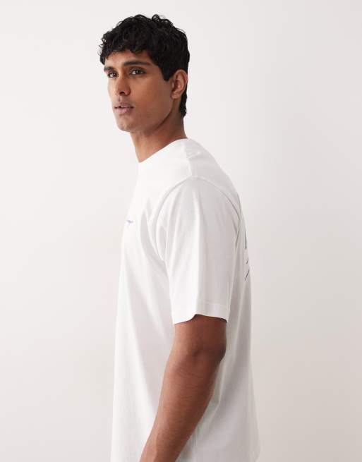 ONLY & SONS oversized T-shirt with Chicago back print in white, 4 of 5