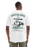 [ONLY & SONS] ONLY & SONS oversized t-shirt with dalston dogs back print in white S Bright White