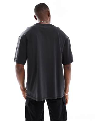 Only & Sons Oversized T-shirt With Hackney Print In Black