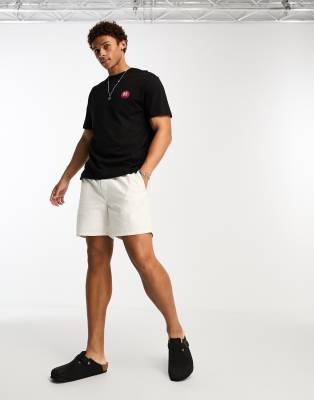 Only & Sons Oversized T-shirt With Japanese Mountain Print In Black