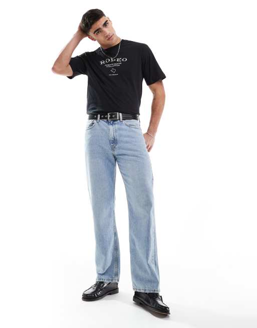 ONLY & SONS oversized t-shirt with rodeo back print in black, 3 of 4