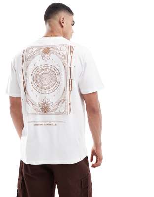 Only & Sons Oversized T-shirt With Spirit Back Print In White