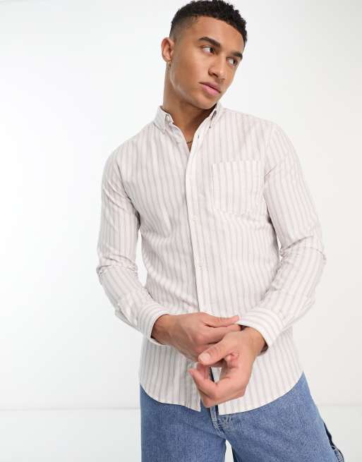 Striped oxford shirt with button-down collar - Striped shirts