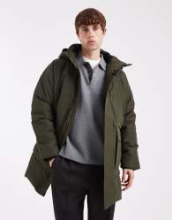 ONLY & SONS padded parka in dark green