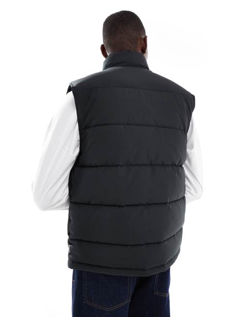 ONLY & SONS padded technical gilet in black, 3 of 5