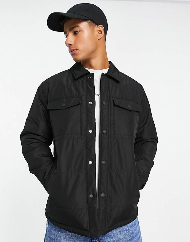 ONLY & SONS - padded worker jacket in black