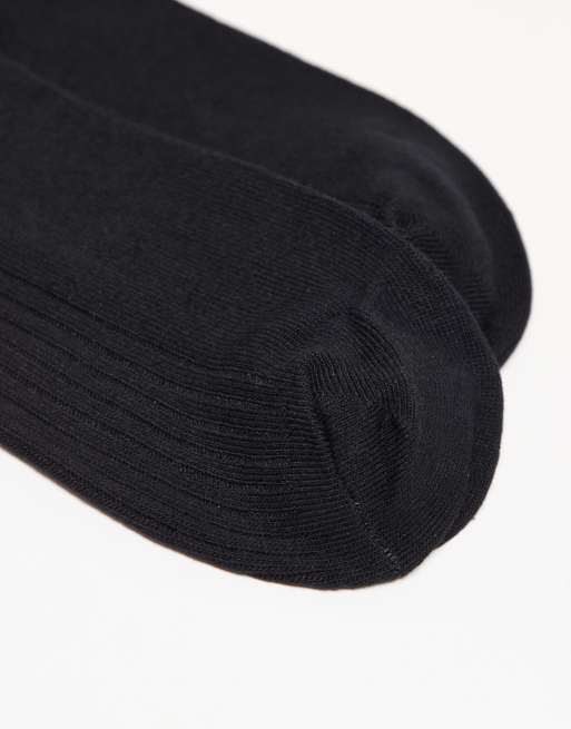 ONLY & SONS - Pakke med 2 par sorte ribstrikkede sokker, 2 af 3