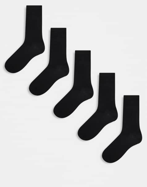 Only & Sons - Pakke med 5 par sorte sokker - view 1