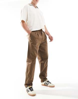 ONLY & SONS - Pantalon ample à pinces - Marron