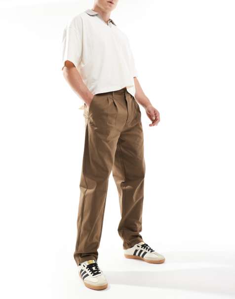 ONLY & SONS - Pantalon ample à pinces - Marron - view 1