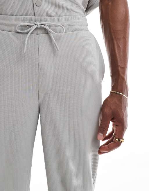 ONLY & SONS - Pantalon ample d'ensemble plissé - Gris, 2 de 5