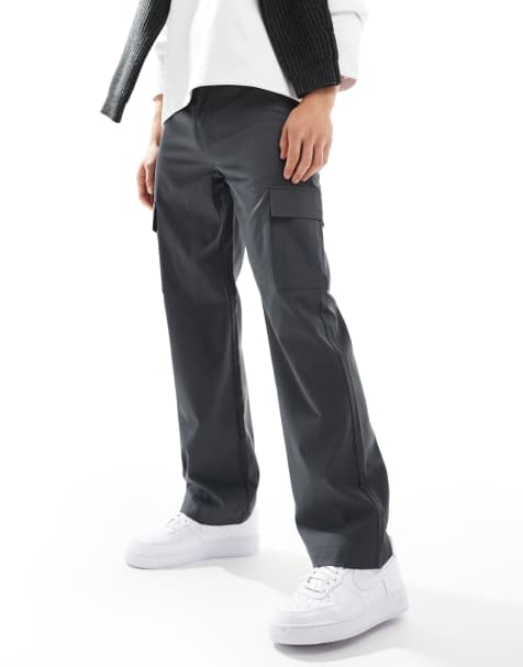 Only & Sons - Pantalon cargo ample habillé - Anthracite - view 1