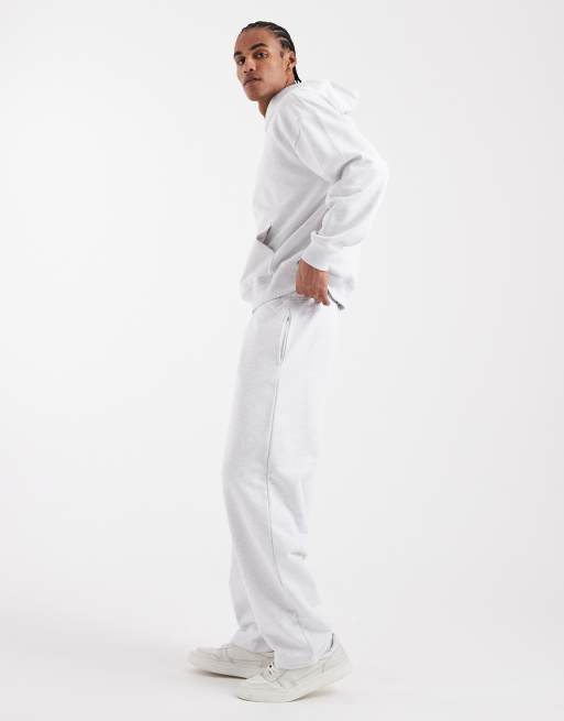 ONLY & SONS - Pantalon de jogging d'ensemble ample en tissu épais 400 g/m<sup>2</sup> de qualité supérieure - Gris clair, 2 de 5
