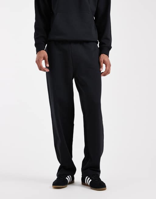 ONLY & SONS - Pantalon de jogging d'ensemble ample en tissu épais 400 g/m<sup>2</sup> de qualité supérieure - Noir, 3 de 5