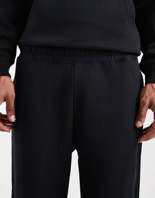 ONLY & SONS - Pantalon de jogging d'ensemble ample en tissu épais 400 g/m<sup>2</sup> de qualité supérieure - Noir, 4 de 5