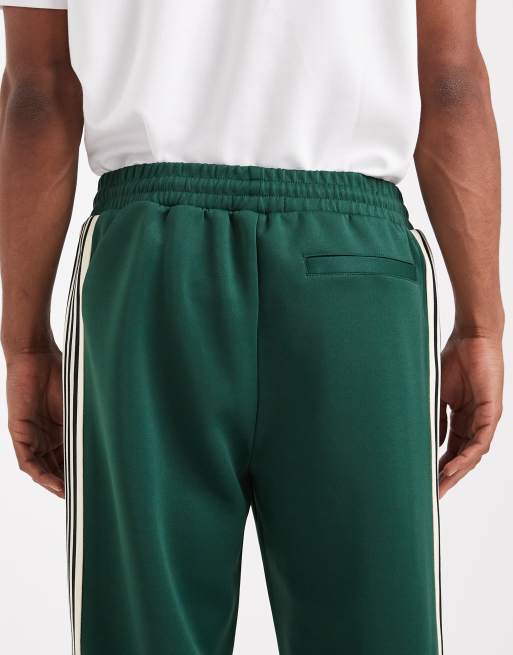 Suwangi Pantalon De Jogging Homme – Survêtement Respirant Avec Poches Zippées Et Bandes Latérales Blanches