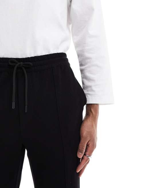 ONLY & SONS - Pantalon de jogging en maille fuselé à couture à l'avant - Noir, 3 de 5