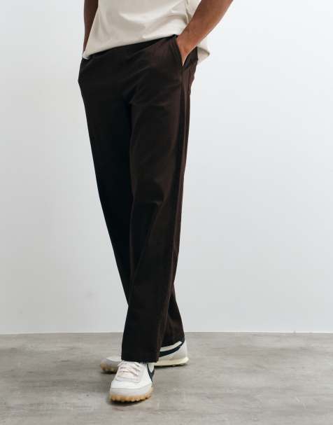 ONLY & SONS - Pantalón holgado de algodón descolorido en chocolate - view 1