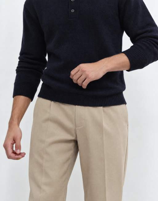 ONLY & SONS pantalon tailleur coupe ample beige, 7 de 10