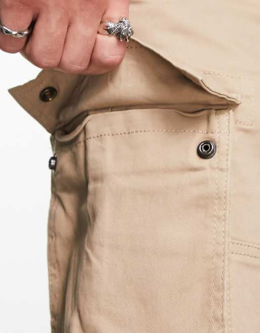 ONLY & SONS - Pantaloncini cargo beige, 3 di 4