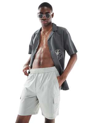 ONLY & SONS - Pantaloncini cargo tecnici grigi - view 1