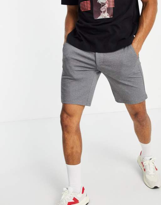 Only & Sons - Pantaloncini eleganti in jersey, colore grigio chiaro