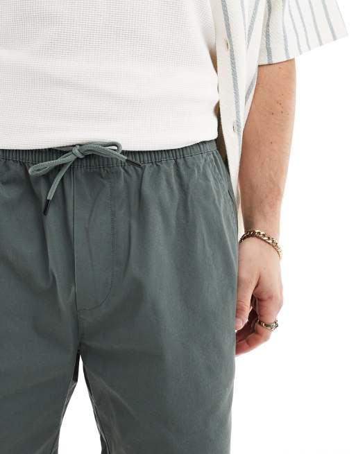 ONLY & SONS - Pantaloncini in twill verde-azzurro scuro, 2 di 5