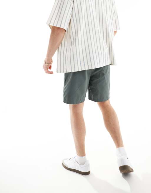ONLY & SONS - Pantaloncini in twill verde-azzurro scuro, 3 di 5