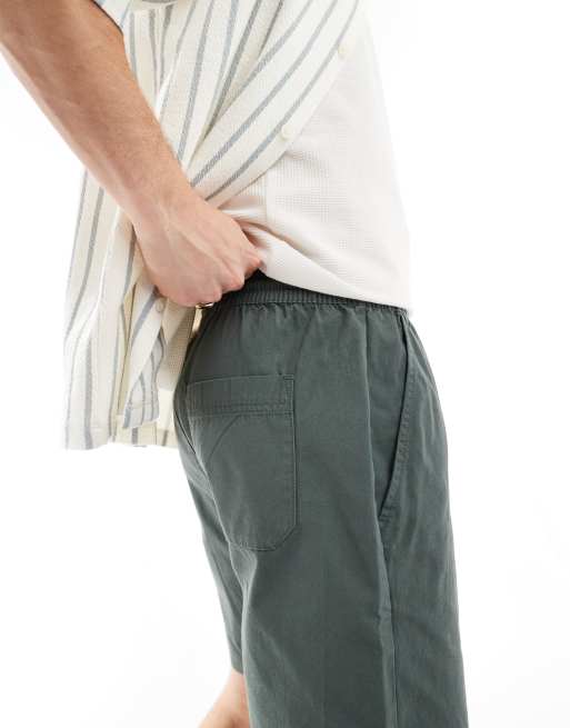 ONLY & SONS - Pantaloncini in twill verde-azzurro scuro, 5 di 5