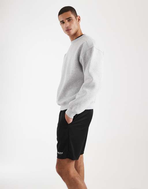 ONLY & SONS - Pantaloncini stile basket vestibilità comoda in tessuto a rete nero, 3 di 5