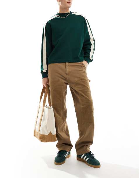 ONLY & SONS - Pantaloni ampi beige in velluto a coste - view 1
