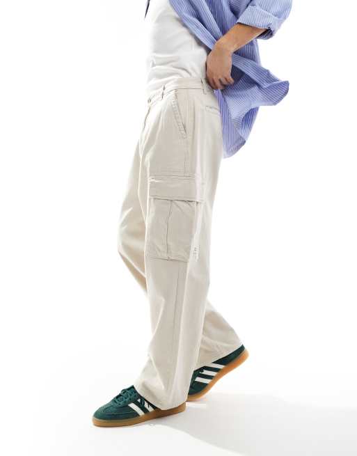 ONLY & SONS - Pantaloni cargo ampi beige