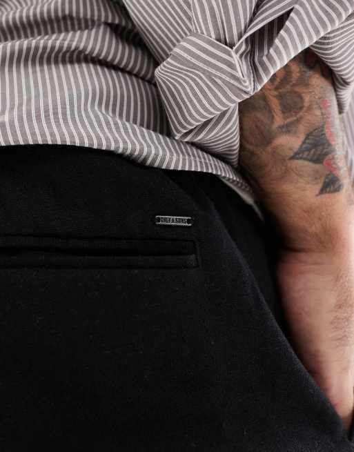 ONLY & SONS - Pantaloni larghi in lino neri, 5 di 5