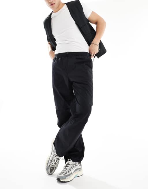Only & Sons - Pantaloni parachute neri