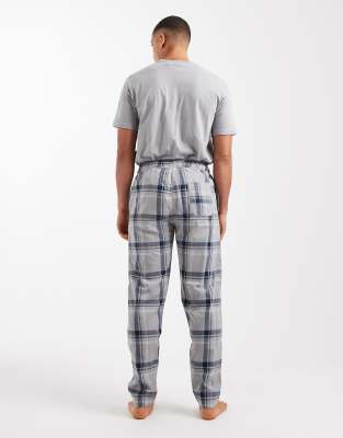 Only & Sons Pants & T-shirt Pajama Set In Gray