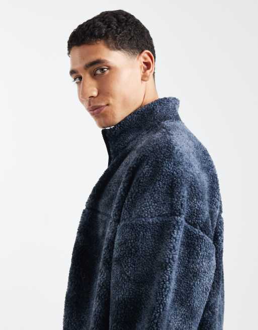 ONLY & SONS - Pile nero e blu con stampa mimetica, 4 di 5