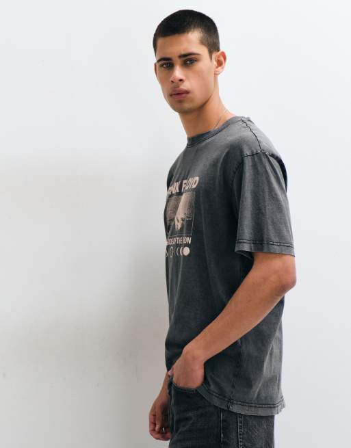 ONLY & SONS Pink Floyd relaxed t-shirt in black, 4 of 9