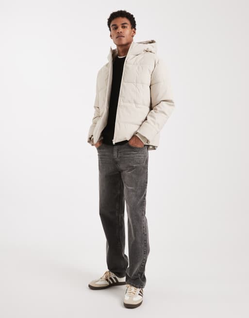 ONLY & SONS - Piumino color panna resistente all'acqua, 2 di 5