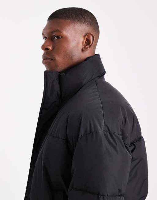 ONLY & SONS - Piumino oversize nero con polsini elasticizzati, 4 di 5