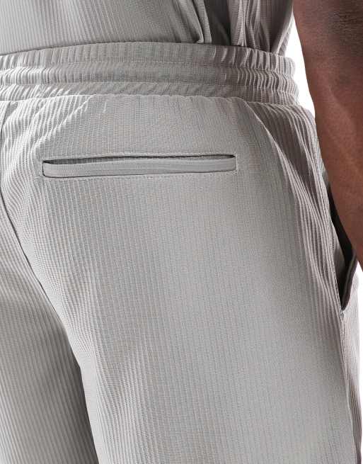 ONLY & SONS - Plissé short in grijs, deel van co-ord set, 5 van 5