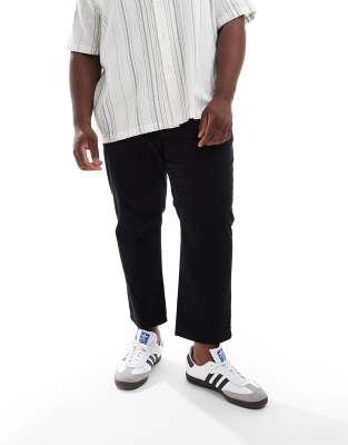 ONLY & SONS ONLY & SONS Plus cropped chinos in black