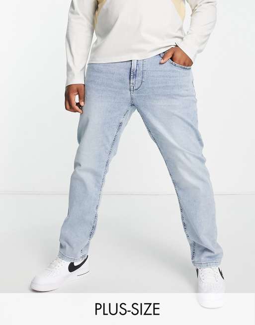 Only & Sons Plus - Skinny jeans in lichtblauw