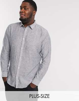 slim linen shirt